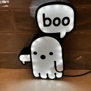 Boo Ghost Halloween Lightbox