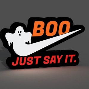 Halloween - Boo! Just Do it! LED Lightbox Lamp/Sign