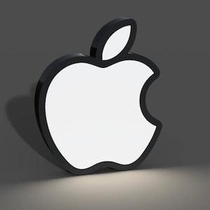 Apple Logo inspired - LED LightBox Lamp / Sign - FYLZGO Signs