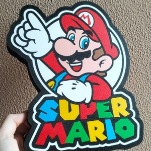 Mario from Super Mario Brothers inspired LED Lightbox Sign/Lamp - FYLZGO Signs