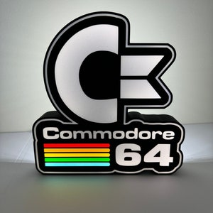 Commodore 64 Retro LED Light box for mancave games room