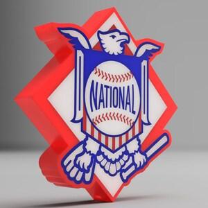 Major League Baseball National League Logo LED LightBox Sign / Lamp