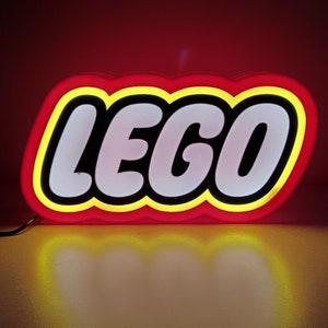 LEGO 3D LED LIGHT SIGN, funny gadgets, lamp, game room decoration light sign