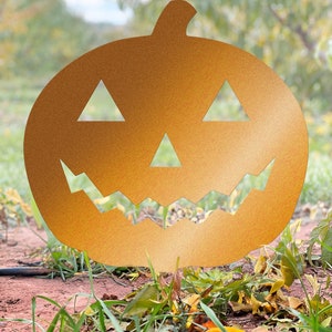 Metal Halloween Yard Stakes | Halloween Decor | Spooky Yard Art | Outdoor Halloween Decor | Jack-o-Lantern | Ghost | Cat | Witch Cauldron