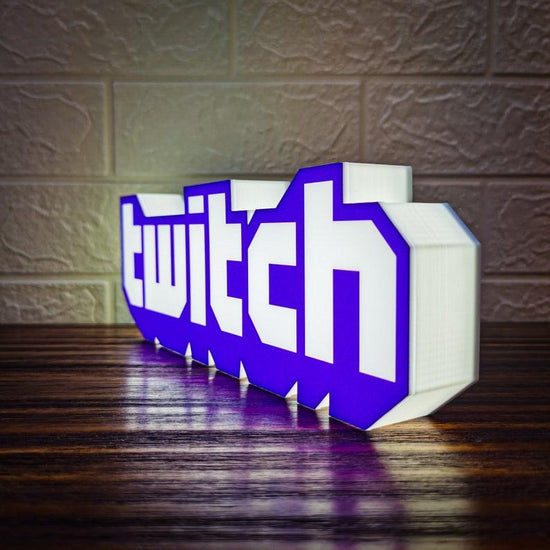 Twitch Logo LED Light Sign Perfect Decor For Gamers and Streamers The Ultimate Gift for Twitch - FYLZGO Signs