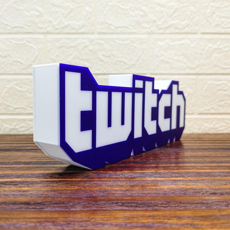 Twitch Logo LED Light Sign Perfect Decor For Gamers and Streamers The Ultimate Gift for Twitch - FYLZGO Signs