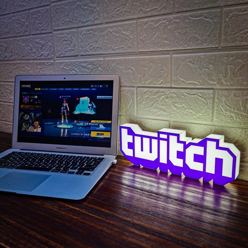 Twitch Logo LED Light Sign Perfect Decor For Gamers and Streamers The Ultimate Gift for Twitch - FYLZGO Signs