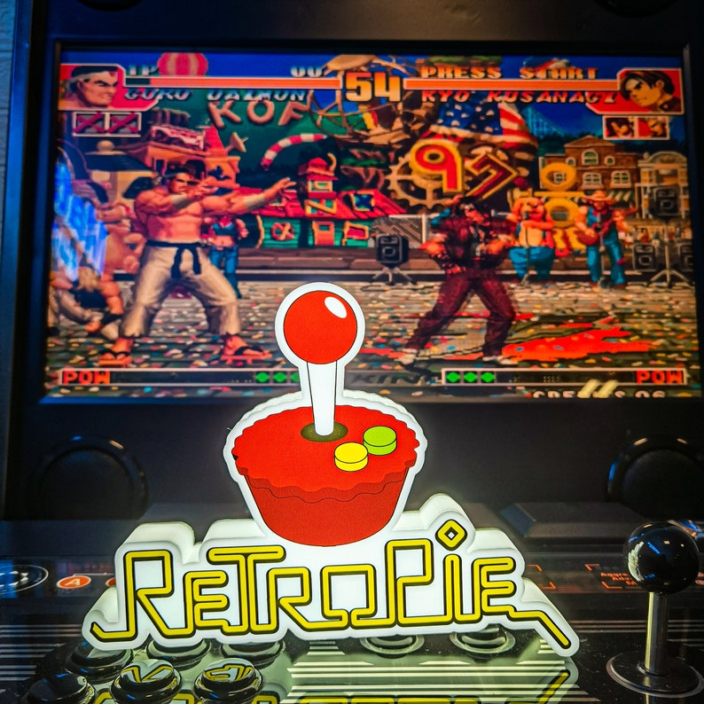 Retropie Arcade Sign for Arcade Cabinet and Gaming Room Decor, Look Great with Arcade1up, Bartop Arcade, Man cave Lights