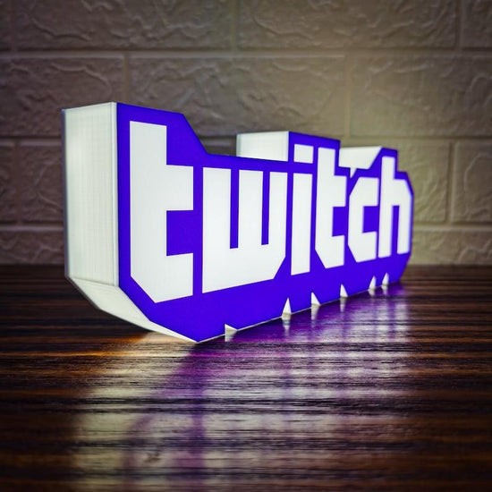 Twitch Logo LED Light Sign Perfect Decor For Gamers and Streamers The Ultimate Gift for Twitch - FYLZGO Signs