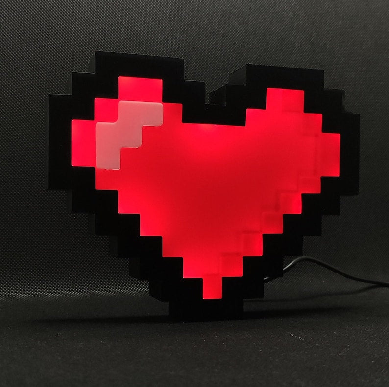 Pixel Heart Lightbox