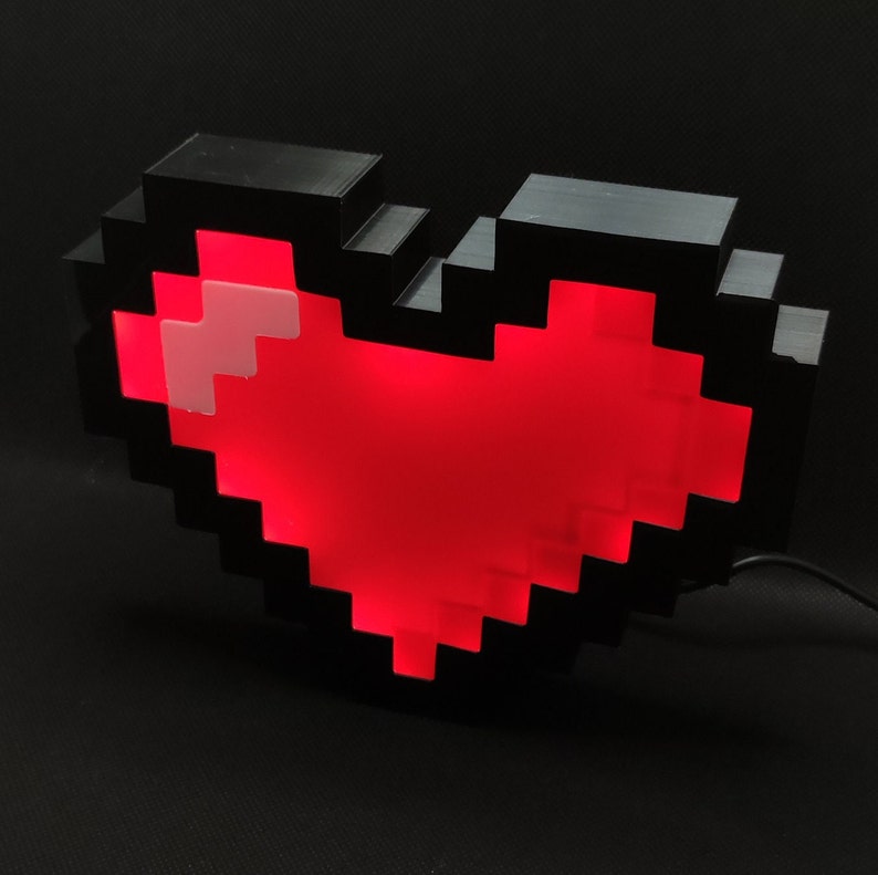 Pixel Heart Lightbox