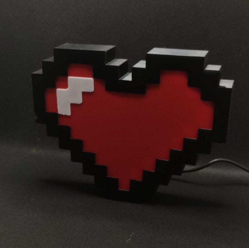 Pixel Heart Lightbox