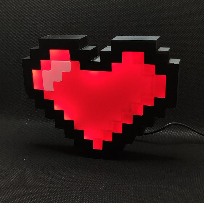 Pixel Heart Lightbox