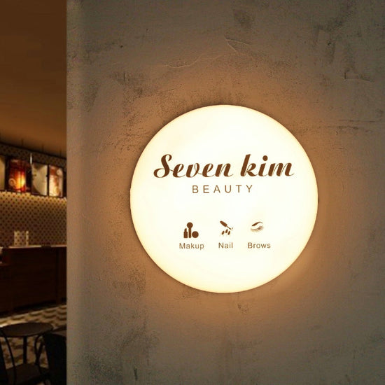 Custom Acrylic Round Light Box ,Luminous Light Box,Store&Office Wall Decor Lights Box,Modern Outdoor lights Sign,Personalized Gifts