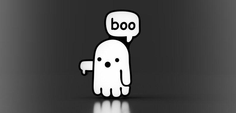 Boo Ghost Halloween Lightbox