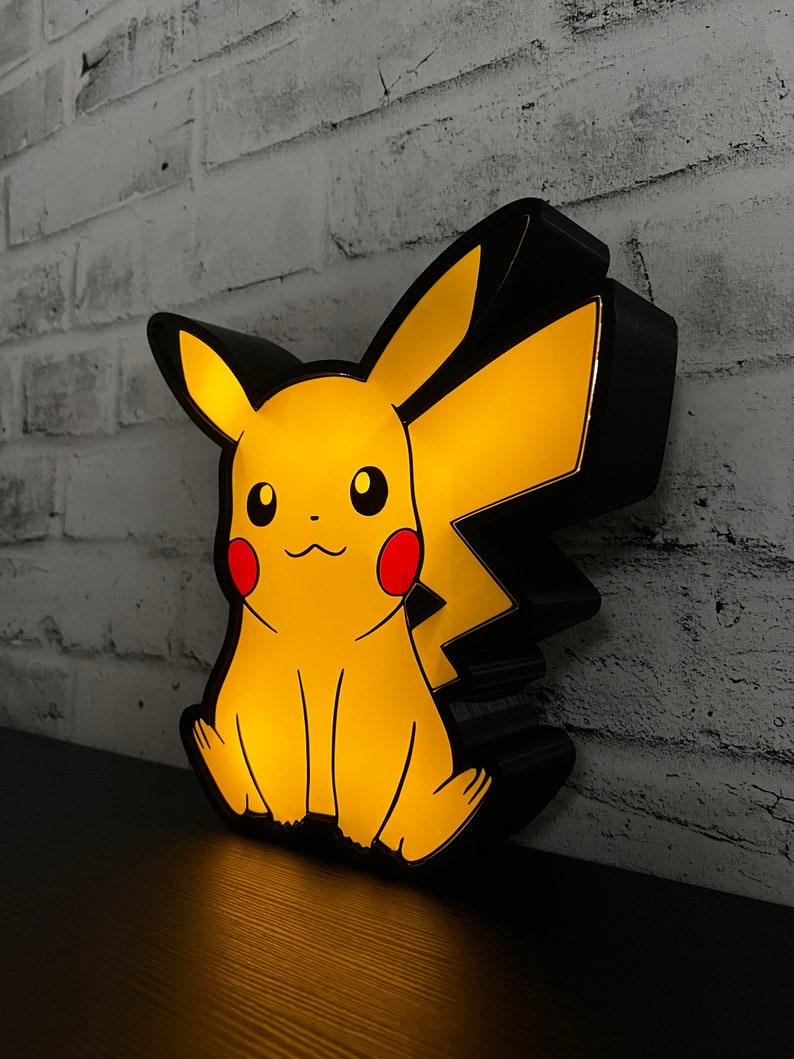 Pikachu Led LightBox Sign Lamp Pokémon Room Decoration - FYLZGO Signs