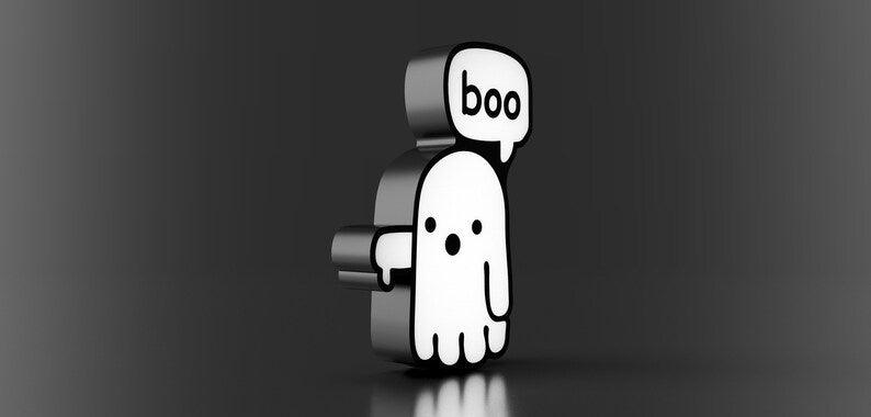 Boo Ghost Halloween Lightbox