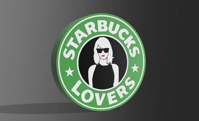 Taylor Swift Starbucks Lover LED Lightbox - FYLZGO Signs