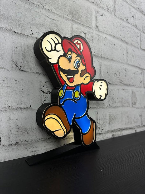 Mario Bros Led LightBox Sign Lamp Room Decoration - FYLZGO Signs