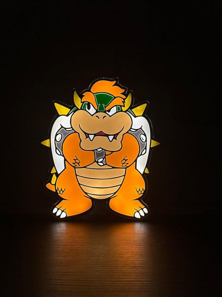 Bowser Mario Bros Led LightBox Sign Lamp Room Decoration - FYLZGO Signs