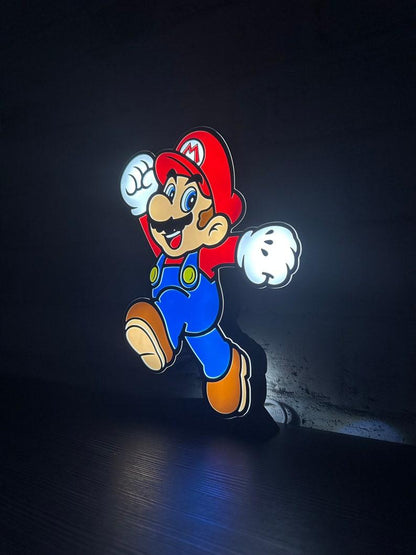 Mario Bros Led LightBox Sign Lamp Room Decoration - FYLZGO Signs