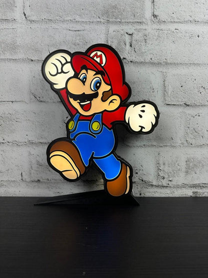 Mario Bros Led LightBox Sign Lamp Room Decoration - FYLZGO Signs
