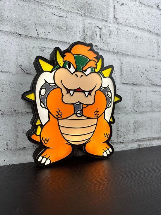 Bowser Mario Bros Led LightBox Sign Lamp Room Decoration - FYLZGO Signs