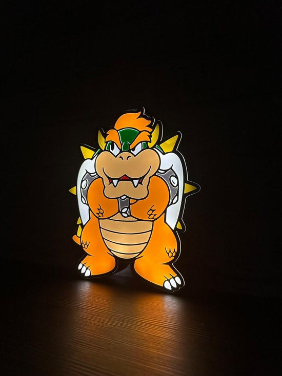 Bowser Mario Bros Led LightBox Sign Lamp Room Decoration - FYLZGO Signs