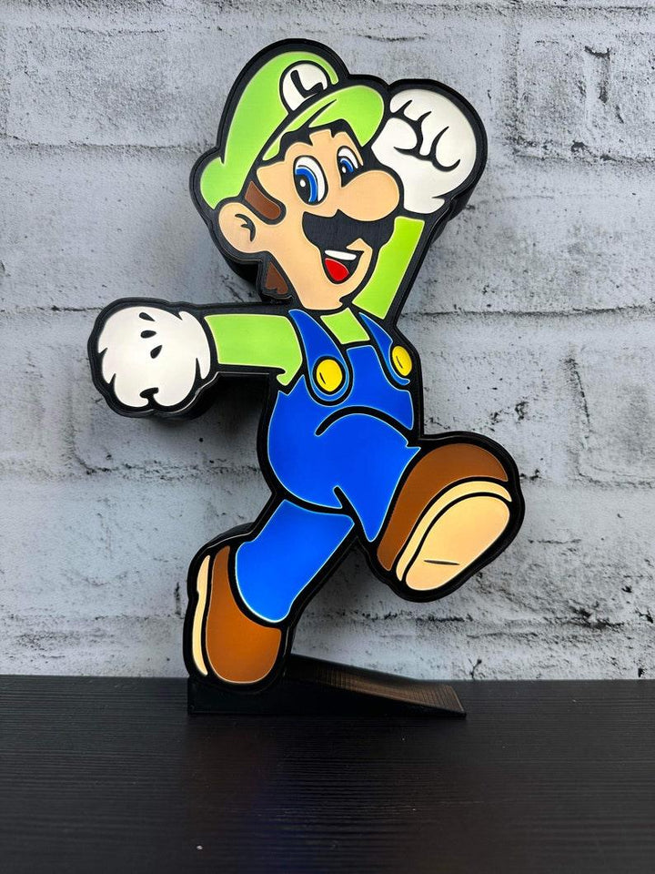 Luigi Led LightBox Sign Lamp Room Decoration - FYLZGO Signs