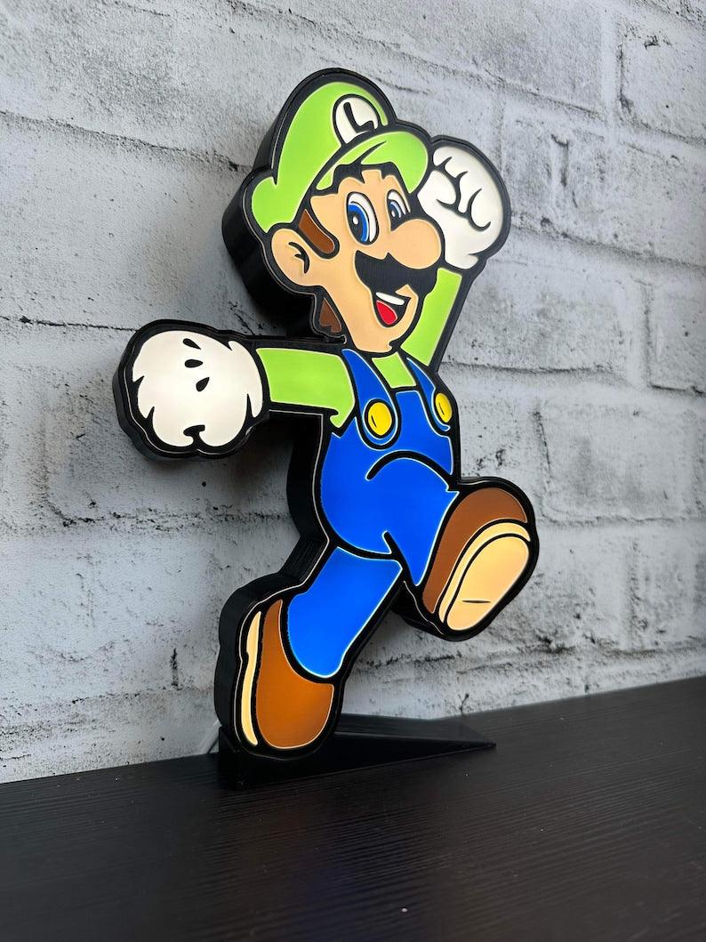 Luigi Led LightBox Sign Lamp Room Decoration - FYLZGO Signs