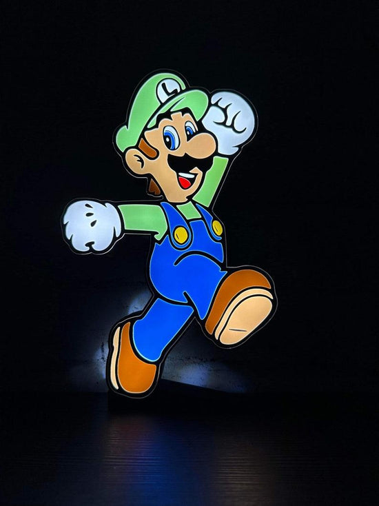 Luigi Led LightBox Sign Lamp Room Decoration - FYLZGO Signs