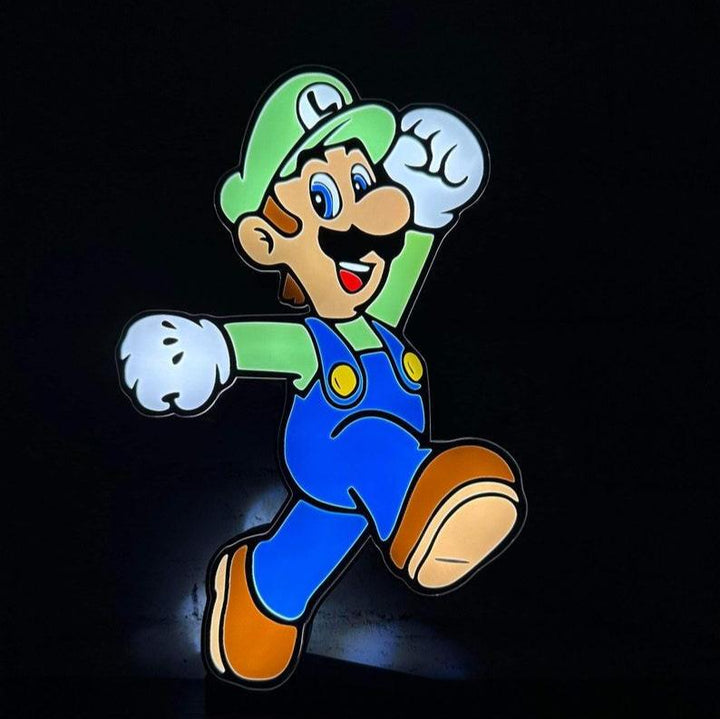 Luigi Led LightBox Sign Lamp Room Decoration - FYLZGO Signs