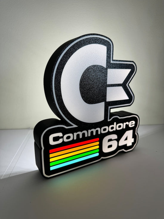 Commodore 64 Retro LED Light box for mancave games room