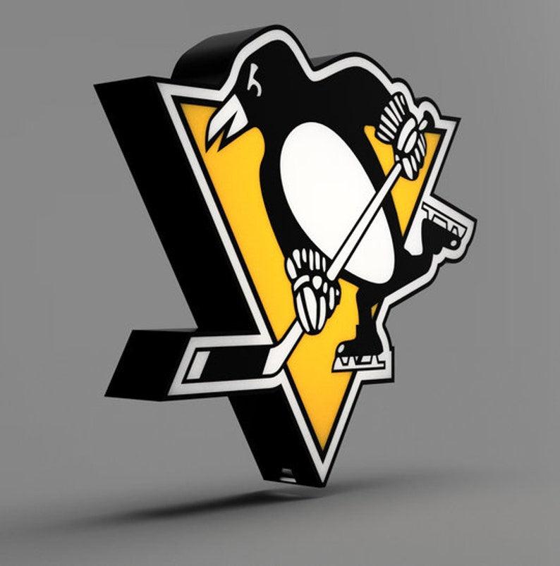 Penguins de Pittsburgh - LNH - Enseigne/Lampe LED Lightbox