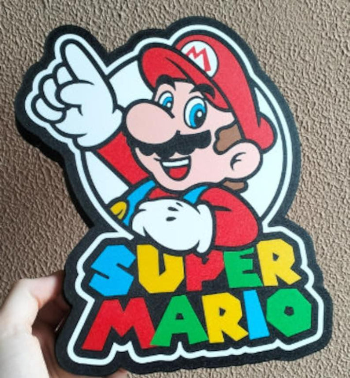 Mario from Super Mario Brothers inspired LED Lightbox Sign/Lamp - FYLZGO Signs