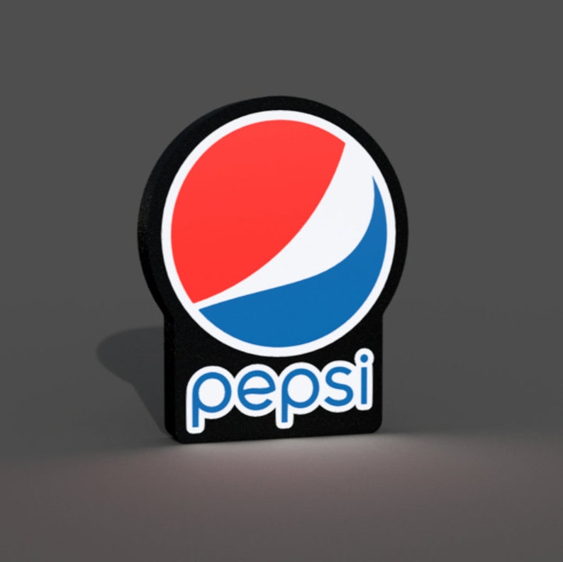 Pepsi Cola inspired - LED LightBox Lamp / Sign