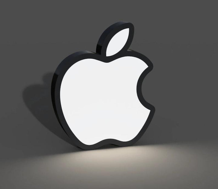 Apple Logo inspired - LED LightBox Lamp / Sign - FYLZGO Signs