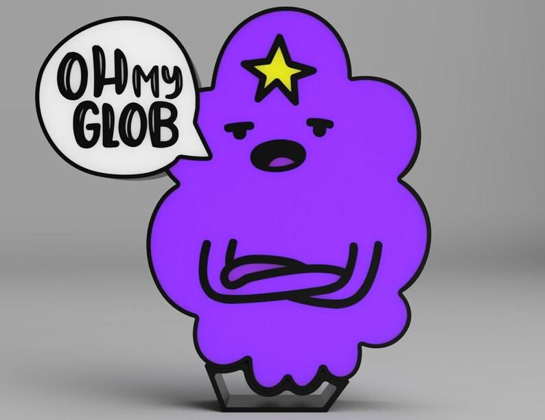 Lumpy Space PrincessAdventure Times Lumpy Space Princess LED Lightbox Lamp - Oh my Glob Design