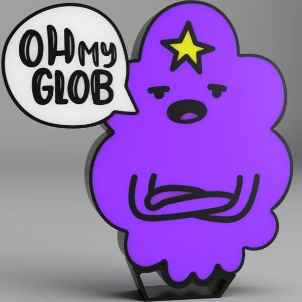 Lumpy Space PrincessAdventure Times Lumpy Space Princess LED Lightbox Lamp - Oh my Glob Design