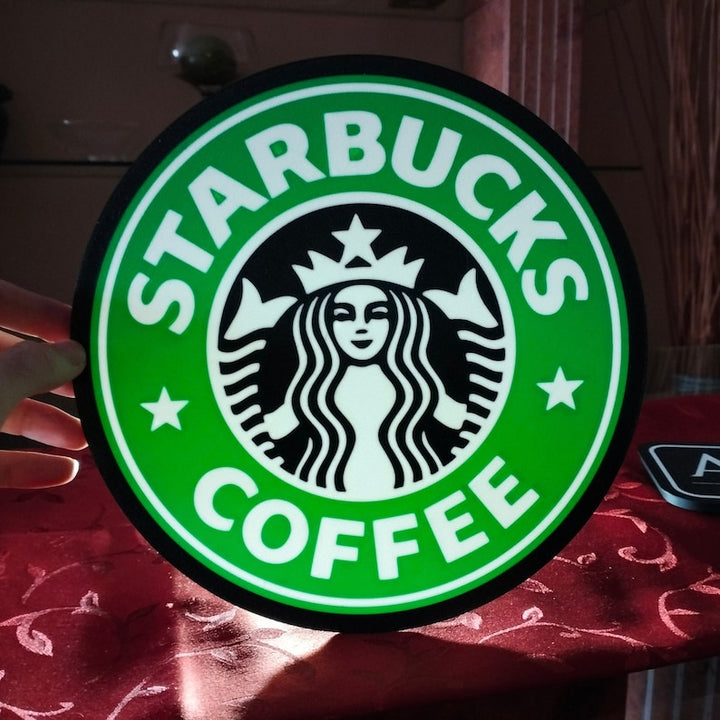 Lampe LED Lightbox inspirée du café Starbucks