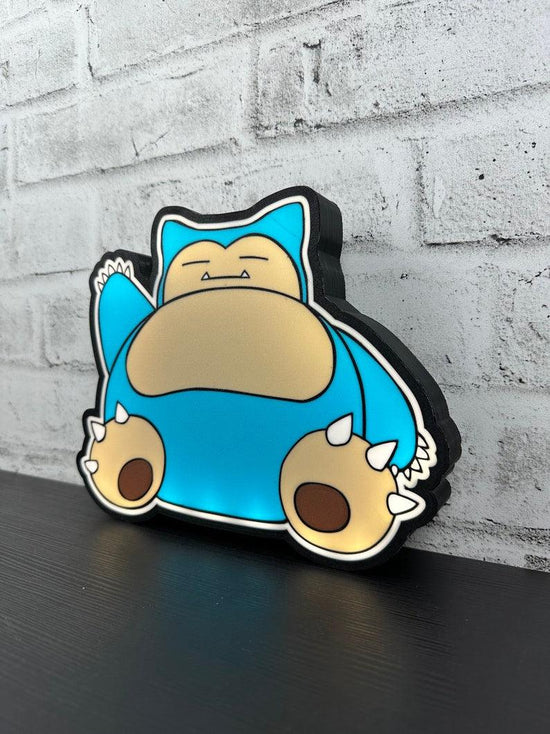 Snorlax Led LightBox Sign Lamp Pokémon Room Decoration - FYLZGO Signs