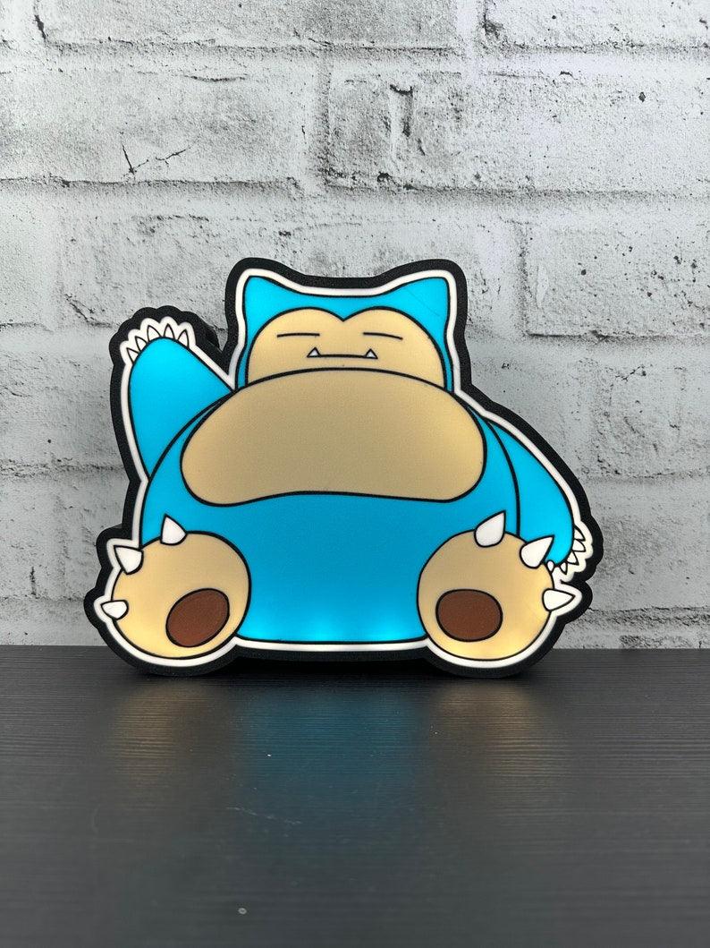 Snorlax Led LightBox Sign Lamp Pokémon Room Decoration - FYLZGO Signs