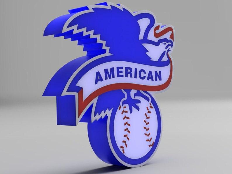Major League Baseball American League Logo LED LightBox Sign / Lamp - FYLZGO Signs