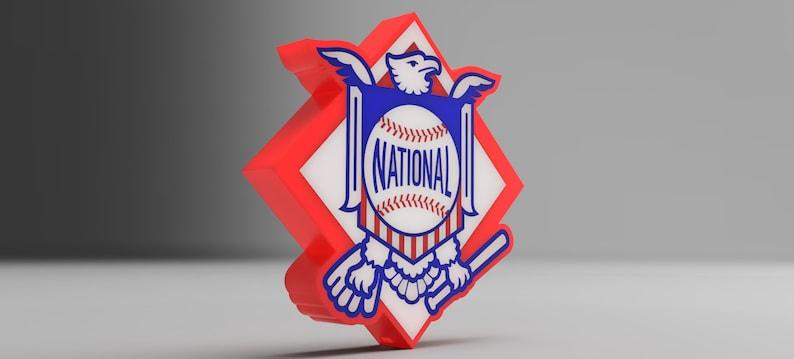 Major League Baseball National League Logo LED LightBox Sign / Lamp