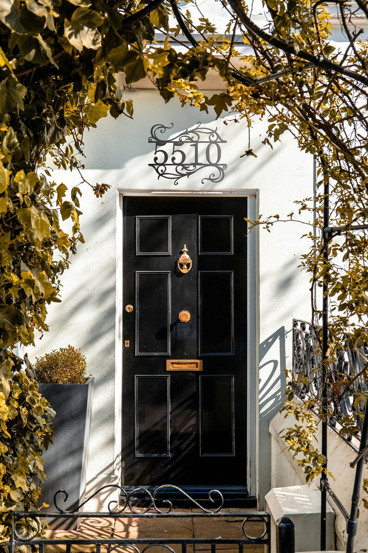 Signe de numéro de maison en métal | Signe d’adresse | Adresse personnalisée | Signe d’adresse traditionnel | Panneau d'adresse en métal | Numéros d'adresse | Plaque d'adresse