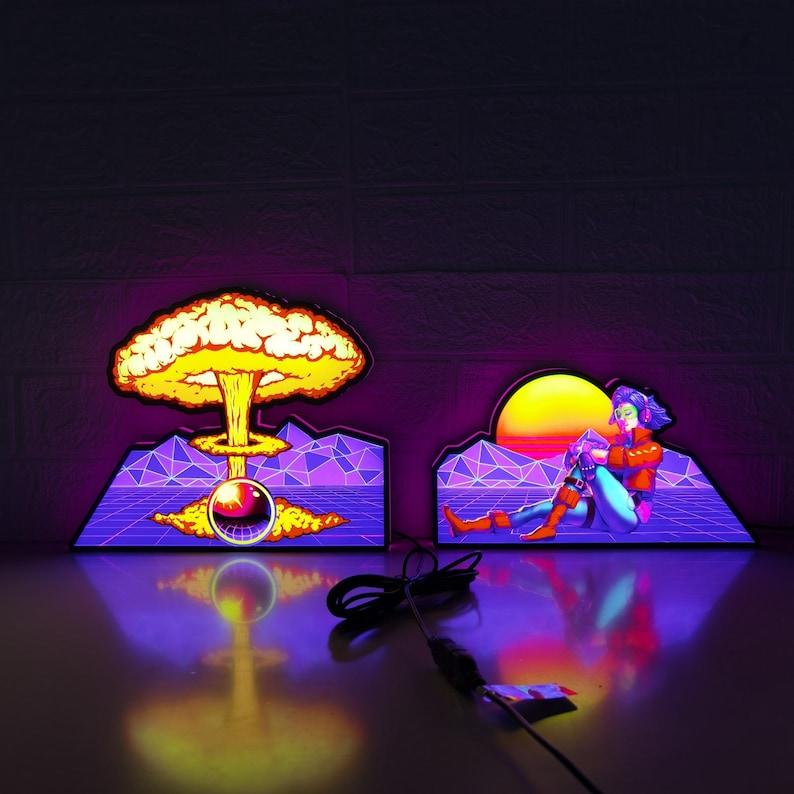 Total nuclear annihilation pinball topper (2pcs) LED - USB - Dimmeable