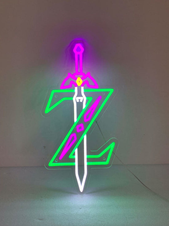 Zelda Master SwordZelda Master Sword Neon Sign, Game Room Wall Decor, Custom Neon Sign, Led Neon Ligth, Master Sword art Decoration