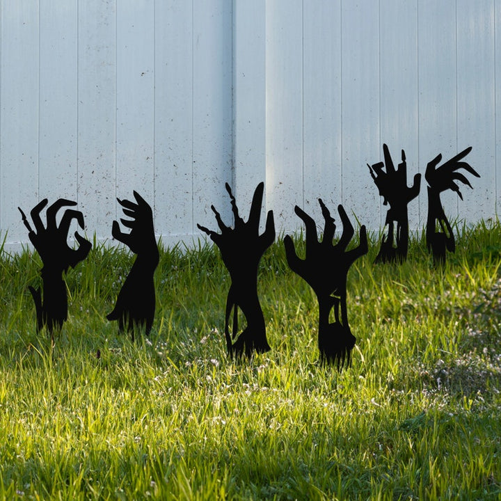 Zombie Hands Metal Sign, Zombie Hands Metal Yard Stake, Halloween Decor, Halloween Sign, Zombie Decoration, Halloween Outdoor Decor