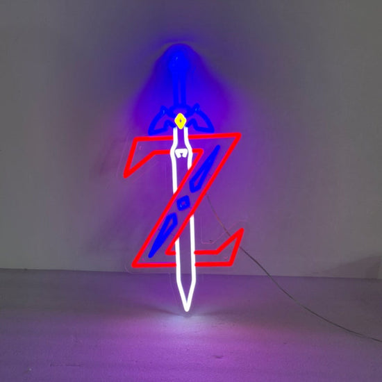 Zelda Master SwordZelda Master Sword Neon Sign, Game Room Wall Decor, Custom Neon Sign, Led Neon Ligth, Master Sword art Decoration