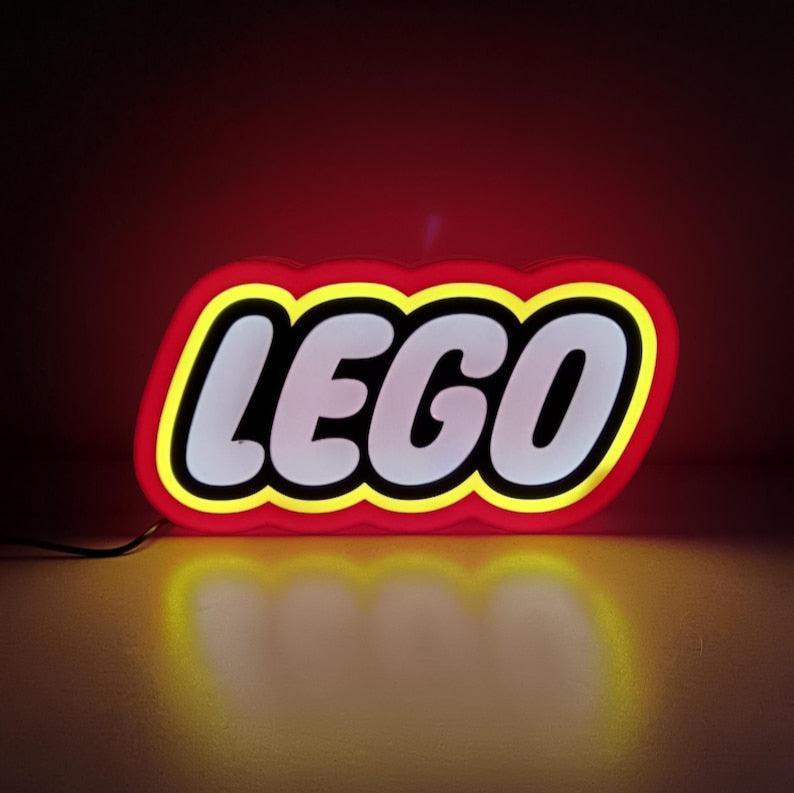 LEGO 3D LED LIGHT SIGN, funny gadgets, lamp, game room decoration light sign